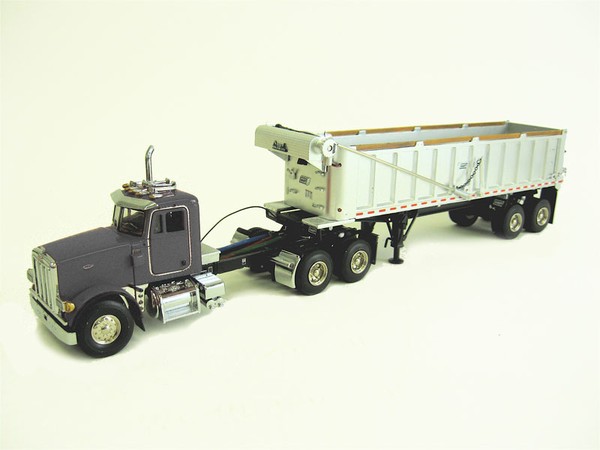 Sword Peterbilt 357 w/East Dump Trailer - Grey Sword Peterbilt 357 w/East Dump Trailer - Grey