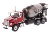 Western Star 4700 SF Concrete Mixer Truck in Red with Gun Metal