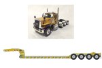 Caterpillar CT680 with 4 axle lowboy-Yellow/Yellow
