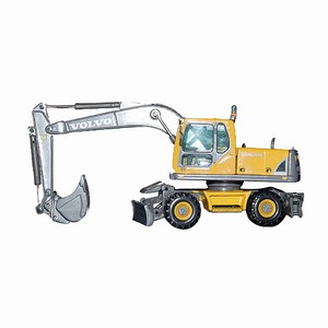 (image for) Volvo EW180B wheel excavator 1/87th - Click Image to Close